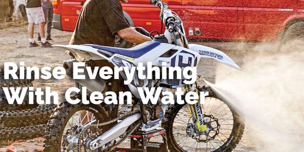 Rinse Everything With Clean Water