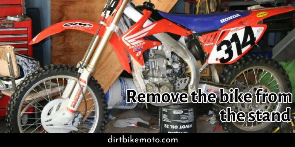 Remove the Bike From the Stand