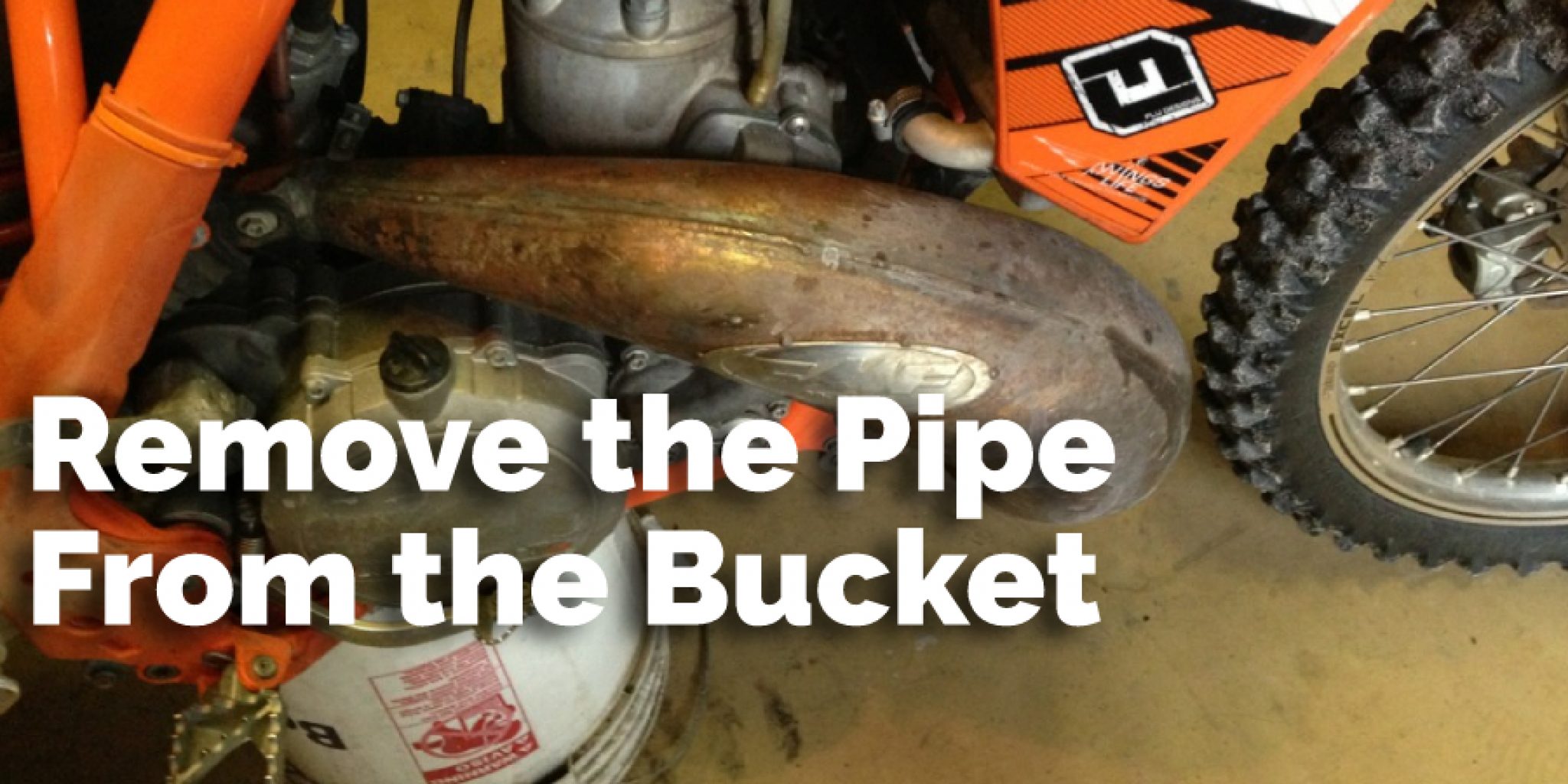 How to Clean Dirt Bike Header Pipe Dirt Bike Moto