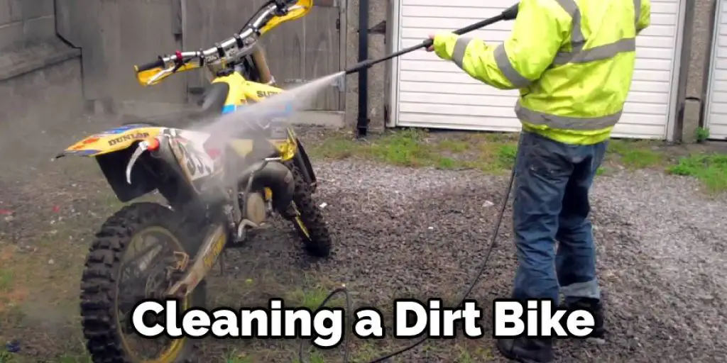 Cleaning a Dirt Bike