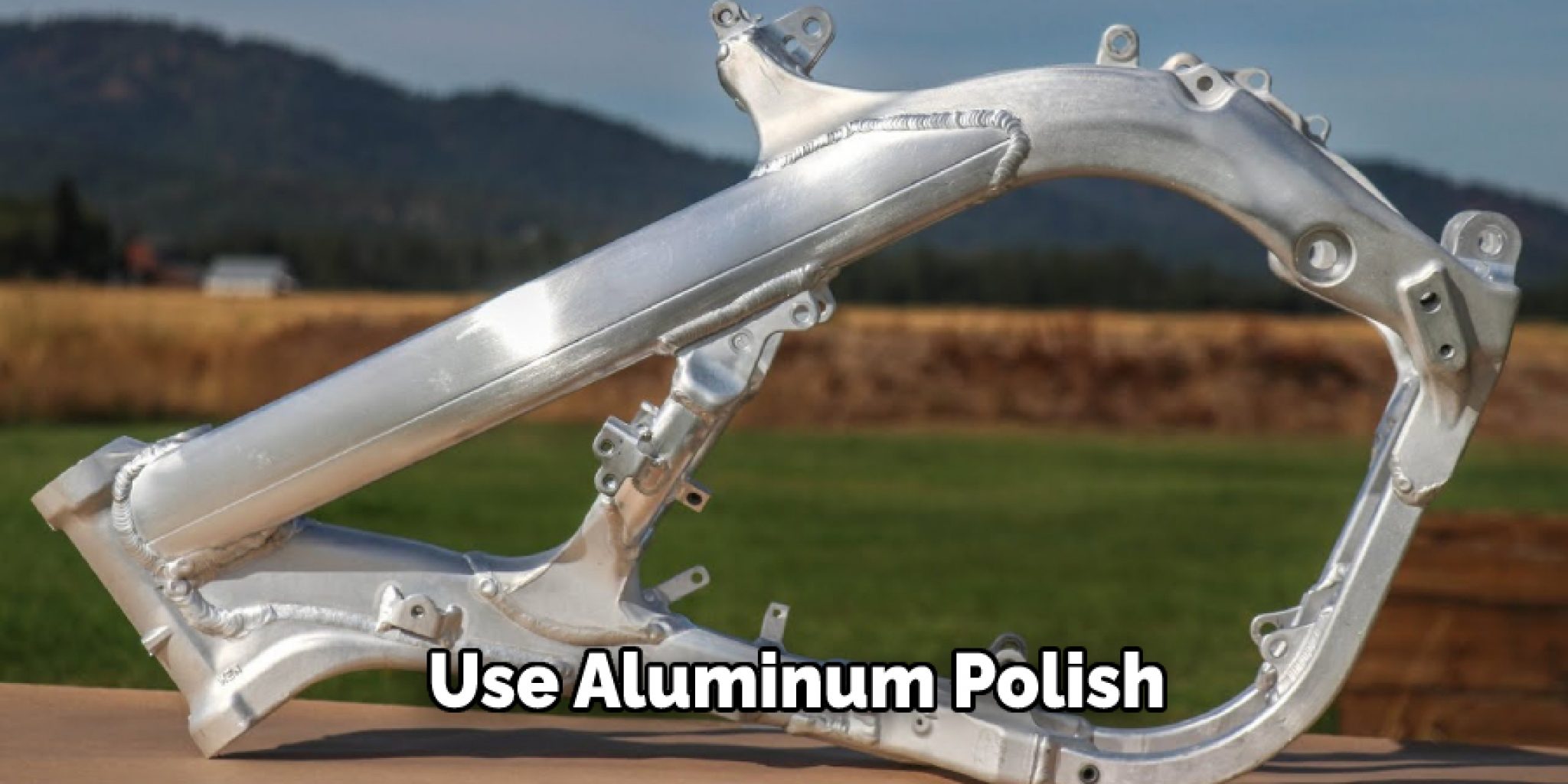 polishing bike frame