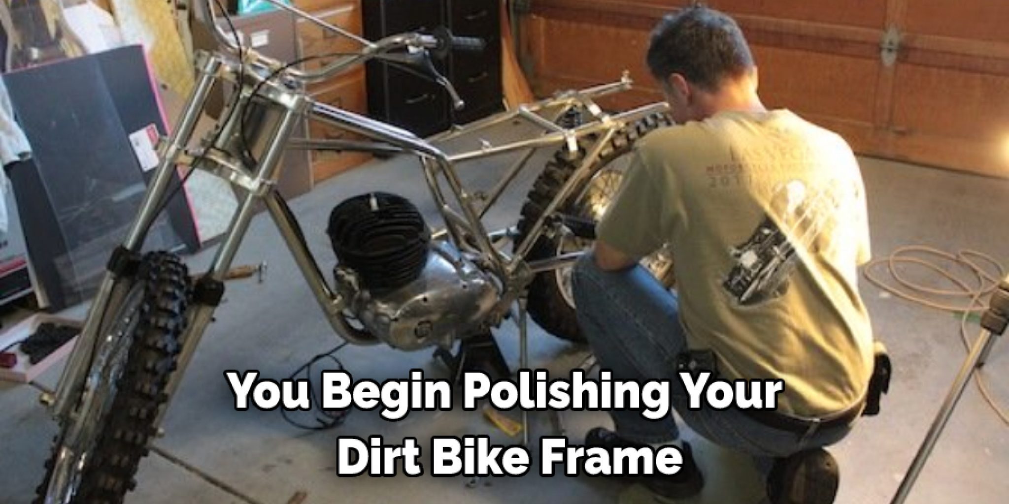 polishing bike frame