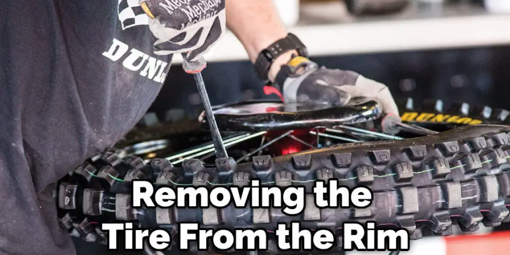 Removing the Tire From the Rim