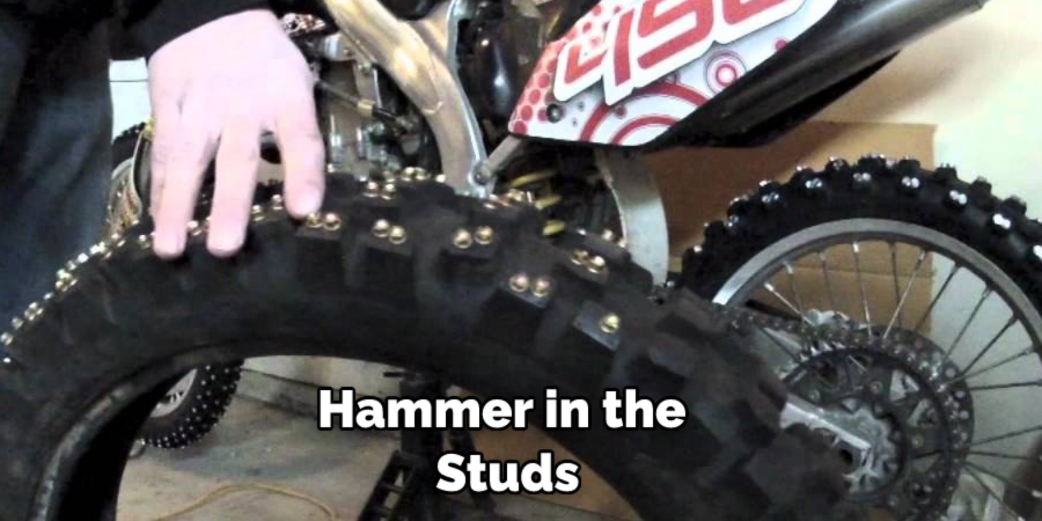 How to Install Tire Studs Dirt Bike Moto