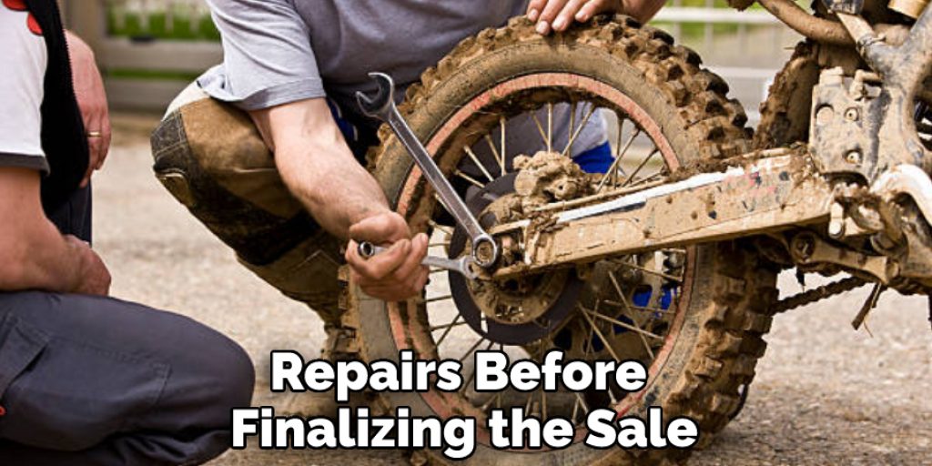 Repairs Before Finalizing the Sale